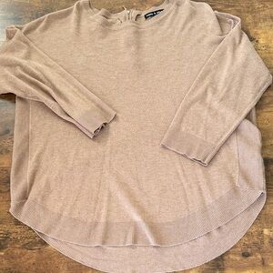 Cable & Gauge Light Brown Knit Top